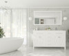 Wimbledon - 60 - White Cabinet + Matte White Viva Stone Solid Surface Countertop