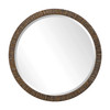 Uttermost Wayde Gold Bark Round Mirror