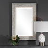 Uttermost Branbury Rustic Light Wood Mirror