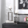 Uttermost Lucian Nickel Candleholders, Set/2