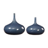 Uttermost Zayan Blue Vases, S/2