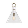 Uttermost Imbuto Funnel Glass 1 Light Pendant