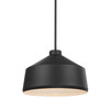 Uttermost Holgate 1 Light Black Pendant