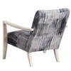 Uttermost Watercolor Gray Chenille Accent Chair