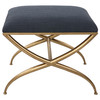 Uttermost Crossing Small Navy Bench