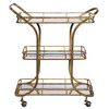 Uttermost Stassi Gold Serving Cart