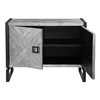 Uttermost Keyes 2 Door Gray Cabinet