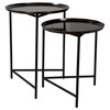 Uttermost Burnett Dark Nickel Nesting Tables, S/2