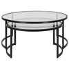 Uttermost Rhea Black Nesting Coffee Tables S/2