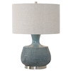 Uttermost Hearst Blue Glaze Table Lamp