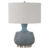 Uttermost Hearst Blue Glaze Table Lamp