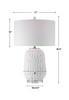 Uttermost Caelina Textured White Table Lamp