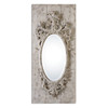 Uttermost Guardia Gray-ivory Oval Mirror