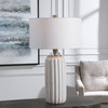 Uttermost Azariah White Crackle Table Lamp