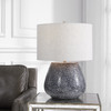 Uttermost Pebbles Metallic Gray Table Lamp