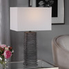 Uttermost Sanderson Metallic Charcoal Table Lamp