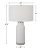 Uttermost Albany White Farmhouse Table Lamp