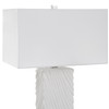 Uttermost Pillar White Marble Table Lamp