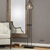 Uttermost Cotulla Amber Glass Floor Lamp