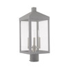 Livex Lighting 3 Lt Nordic Gray Outdoor Post Top Lantern - 20592-80