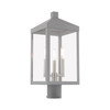 Livex Lighting 3 Lt Nordic Gray Outdoor Post Top Lantern - 20592-80