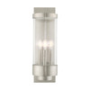 Livex Lighting 3 Lt Brushed Nickel Outdoor Wall Lantern - 20724-91