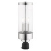 Livex Lighting 3 Lt Polished Chrome Outdoor Post Top Lantern - 20728-05