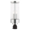 Livex Lighting 3 Lt Polished Chrome Outdoor Post Top Lantern - 20728-05