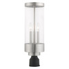 Livex Lighting 3 Lt Brushed Nickel Outdoor Post Top Lantern - 20728-91