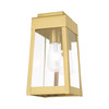 Livex Lighting 1 Lt Satin Brass Outdoor Wall Lantern - 20852-12