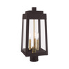 Livex Lighting 3 Lt Bronze Outdoor Post Top Lantern - 20856-07