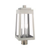 Livex Lighting 3 Lt Brushed Nickel Outdoor Post Top Lantern - 20856-91