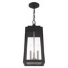 Livex Lighting 3 Lt Black Outdoor Pendant Lantern - 20857-04