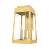 Livex Lighting 3 Lt Satin Brass Outdoor Wall Lantern - 20858-12