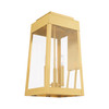 Livex Lighting 3 Lt Satin Brass Outdoor Wall Lantern - 20858-12