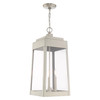 Livex Lighting 3 Lt Brushed Nickel Outdoor Pendant Lantern - 20860-91