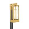 Livex Lighting 1 Lt Satin Brass Outdoor Post Top Lantern - 20996-12