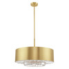 Livex Lighting 6 Lt Satin Brass Pendant Chandelier - 40020-12