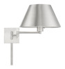 Livex Lighting 1 Lt Brushed Nickel Swing Arm Wall Lamp - 40030-91