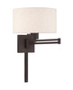 Livex Lighting 1 Lt Bronze Swing Arm Wall Lamp - 40037-07