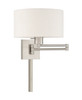 Livex Lighting 1 Lt Brushed Nickel Swing Arm Wall Lamp - 40037-91