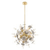 Livex Lighting 6 Lt Satin Brass Pendant Chandelier - 40074-12