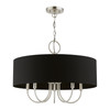 Livex Lighting 5 Light Brushed Nickel Pendant Chandelier - 40115-91