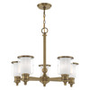 Livex Lighting 5 Lt Antique Brass Chandelier - 40205-01