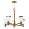 Livex Lighting 5 Lt Antique Brass Chandelier - 40205-01