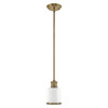 Livex Lighting 1 Lt Antique Brass Mini Pendant - 40210-01