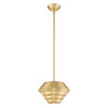 Livex Lighting 1 Lt Satin Brass Mini Pendant - 40401-12