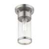 Livex Lighting 1 Lt Brushed Nickel Ceiling Mount - 40480-91