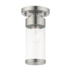 Livex Lighting 1 Lt Brushed Nickel Ceiling Mount - 40480-91