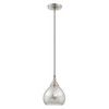 Livex Lighting 1 Lt Brushed Nickel Mini Pendant - 40645-91